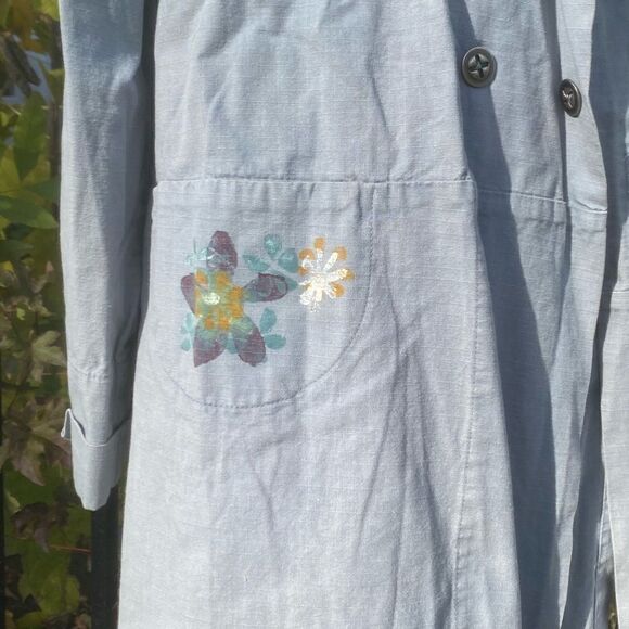 Blue Fish Hand Painted Jacket RARE! - Picture 3 of 10